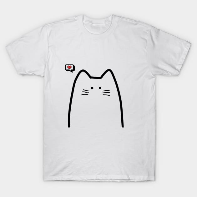 Scribble Cat T-Shirt by Bowtique Knick & Knacks